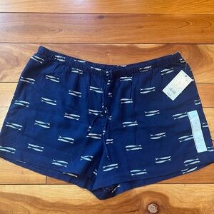 Universal Thread Navy Fish Pattern Athletic Shorts